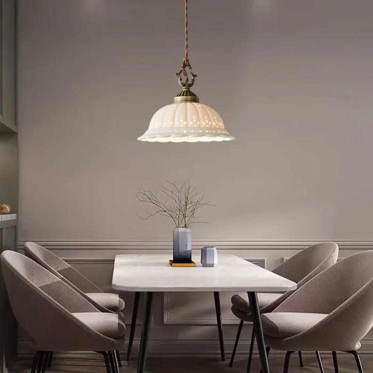 Suspension Verre Antique Style Vintage | Solo