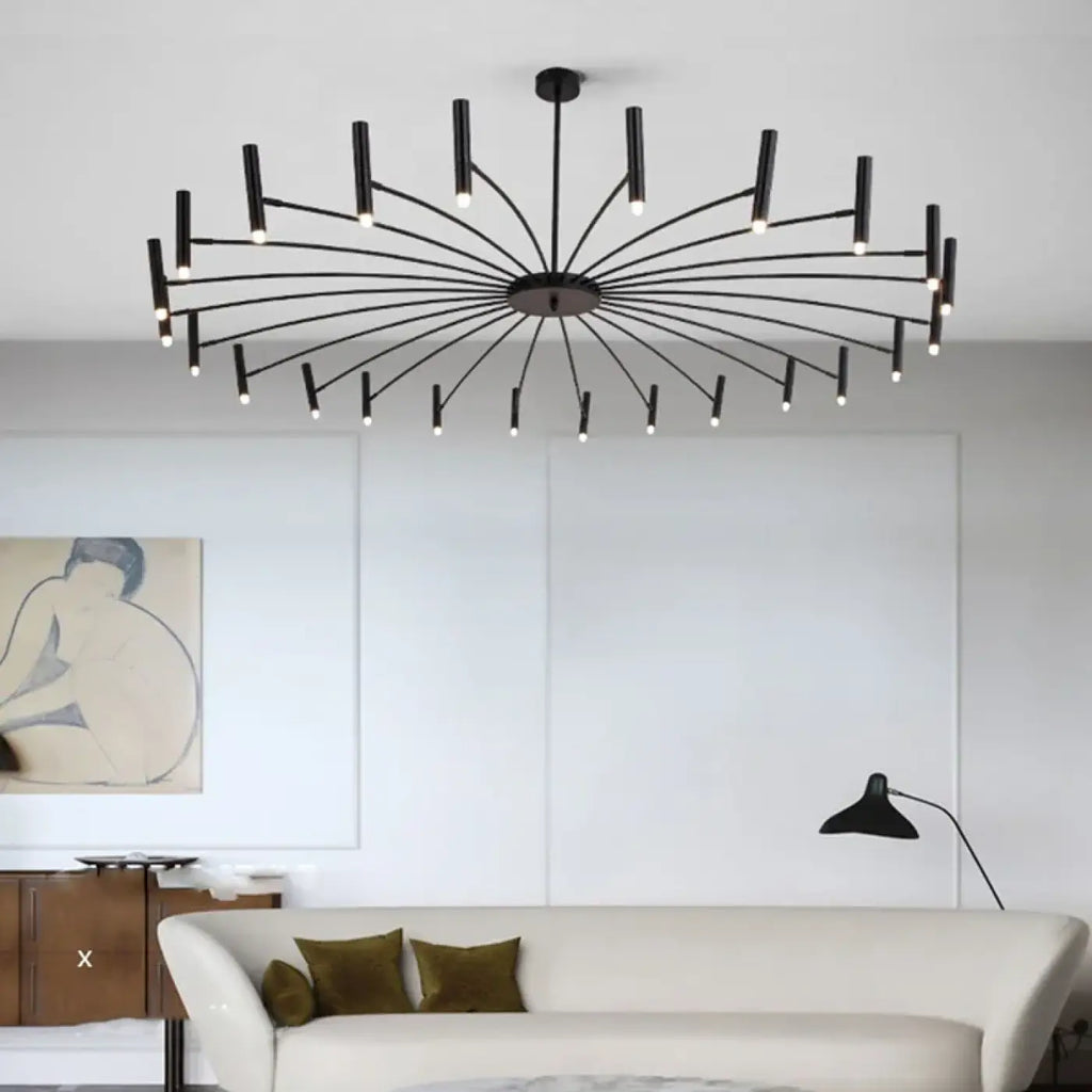 Suspension Xxl Noire à Bras Multiples | Zori