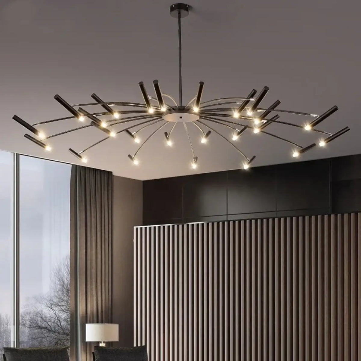 Suspension Xxl Noire à Bras Multiples | Zori