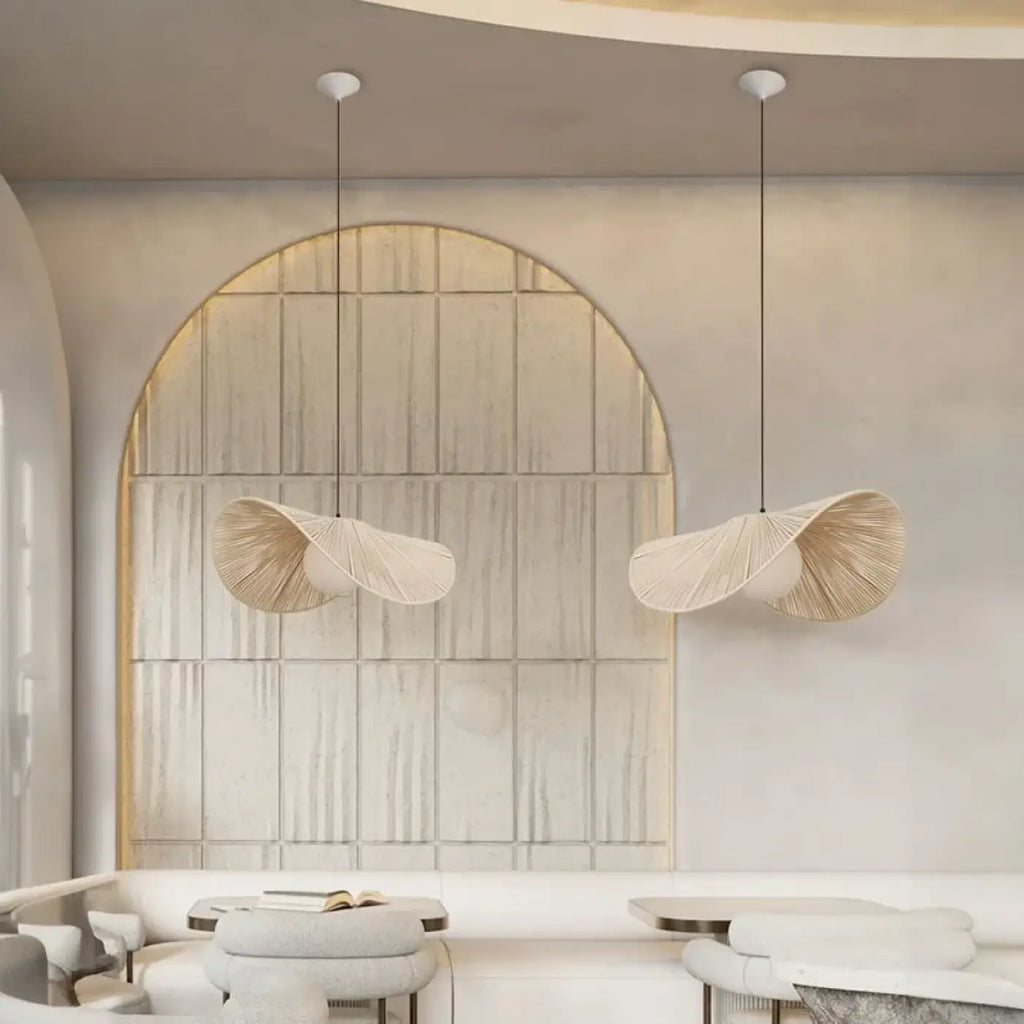Lampe Suspendue Organique en Osier Naturel | Paka