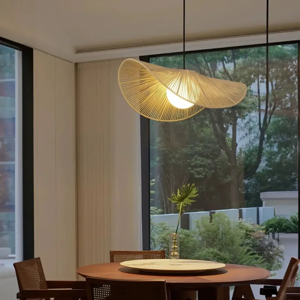 Lampe Suspendue Organique en Osier Naturel | Paka