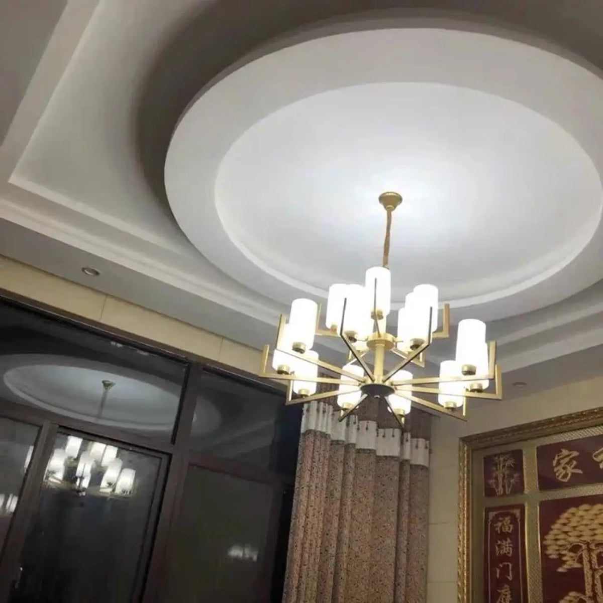 Lustre Suspendu Noir et Doré | Kaka