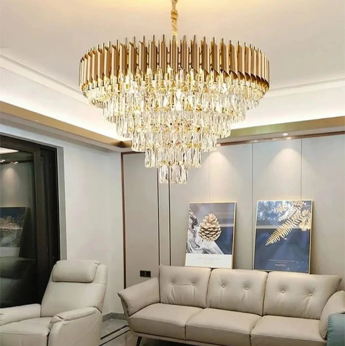 Lustre Cascade en Cristal | Pana
