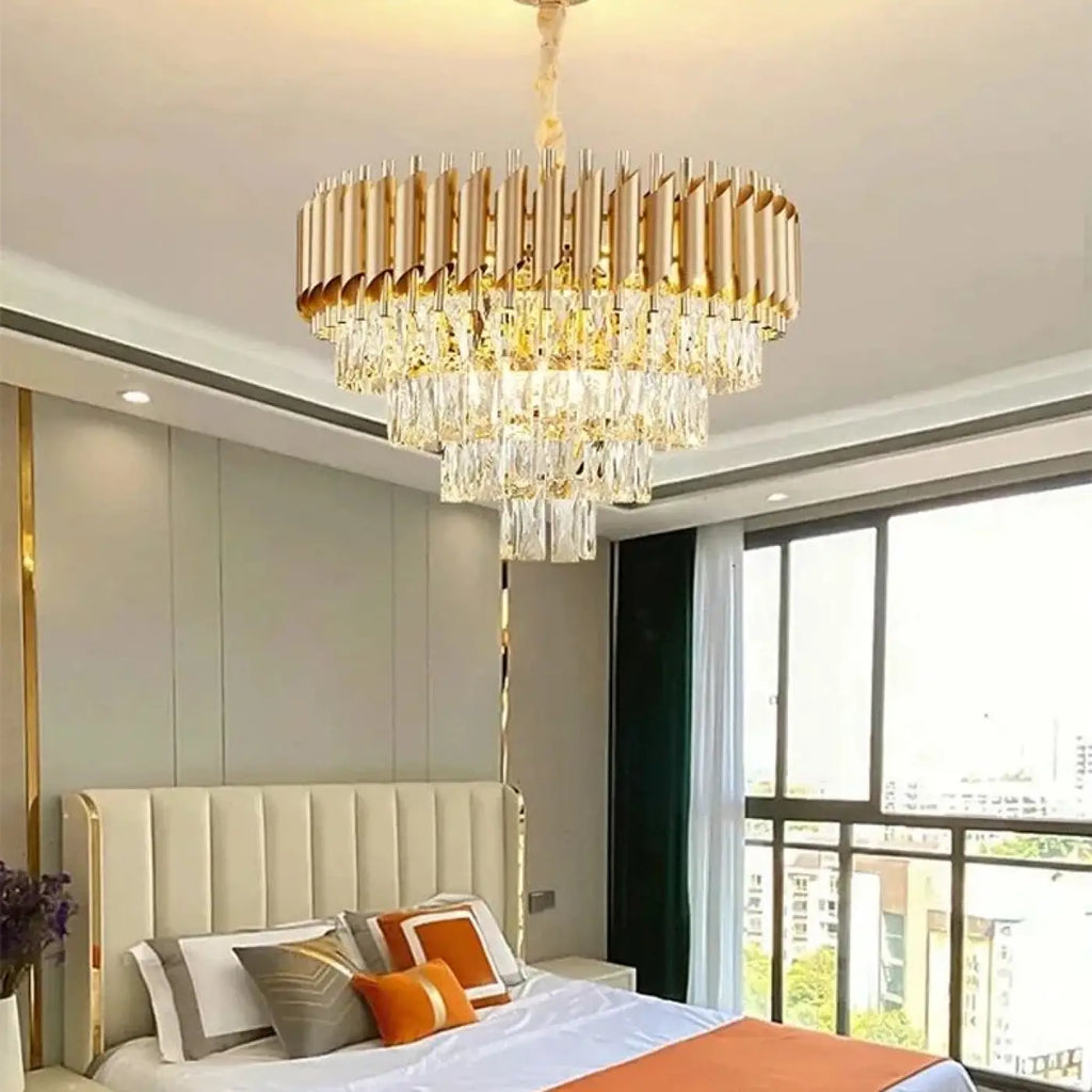 Lustre Cascade en Cristal | Pana