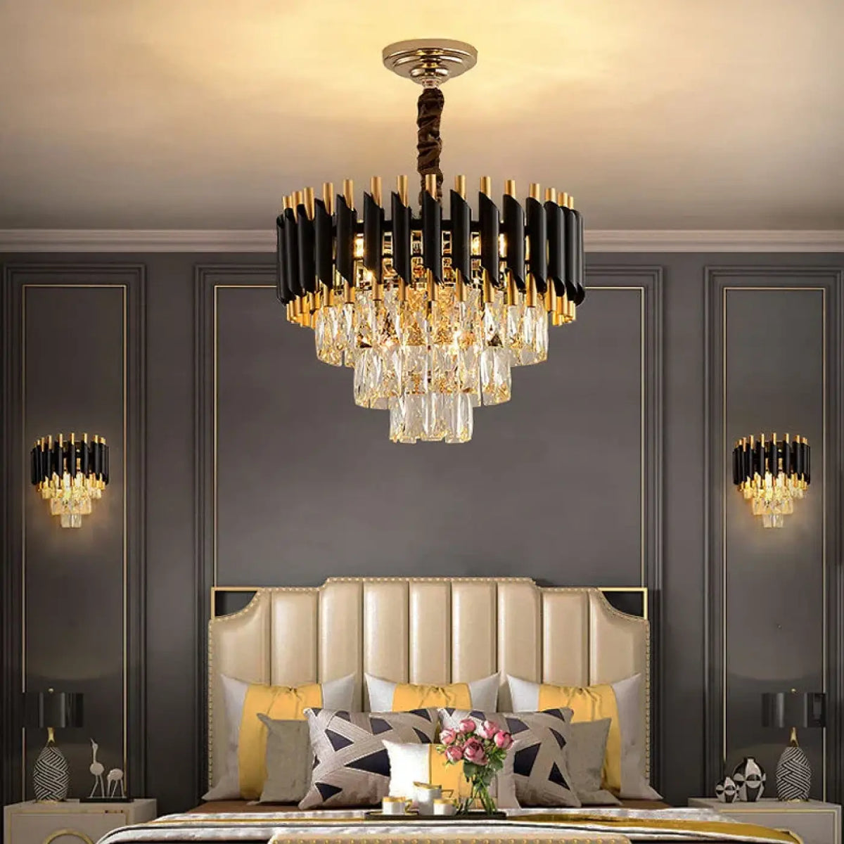 Lustre Cascade en Cristal | Pana