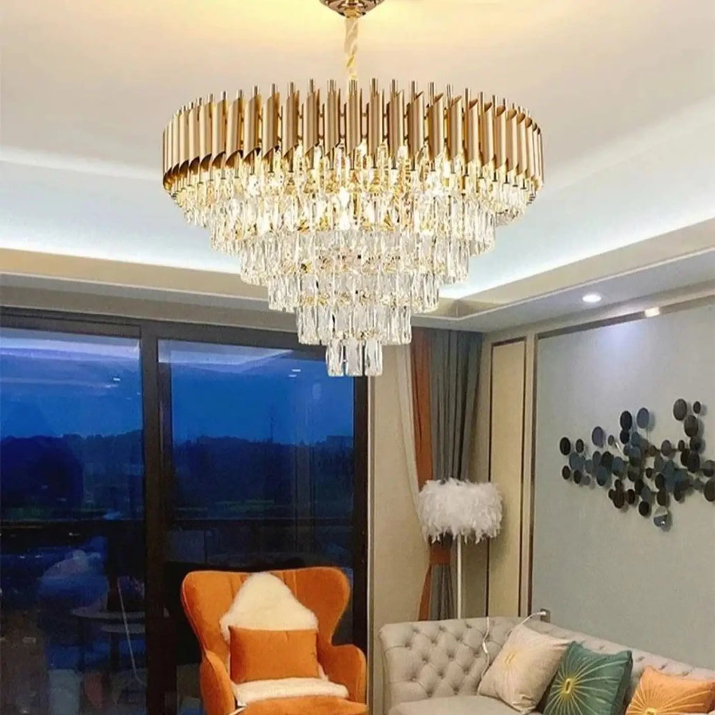 Lustre Cascade en Cristal | Pana
