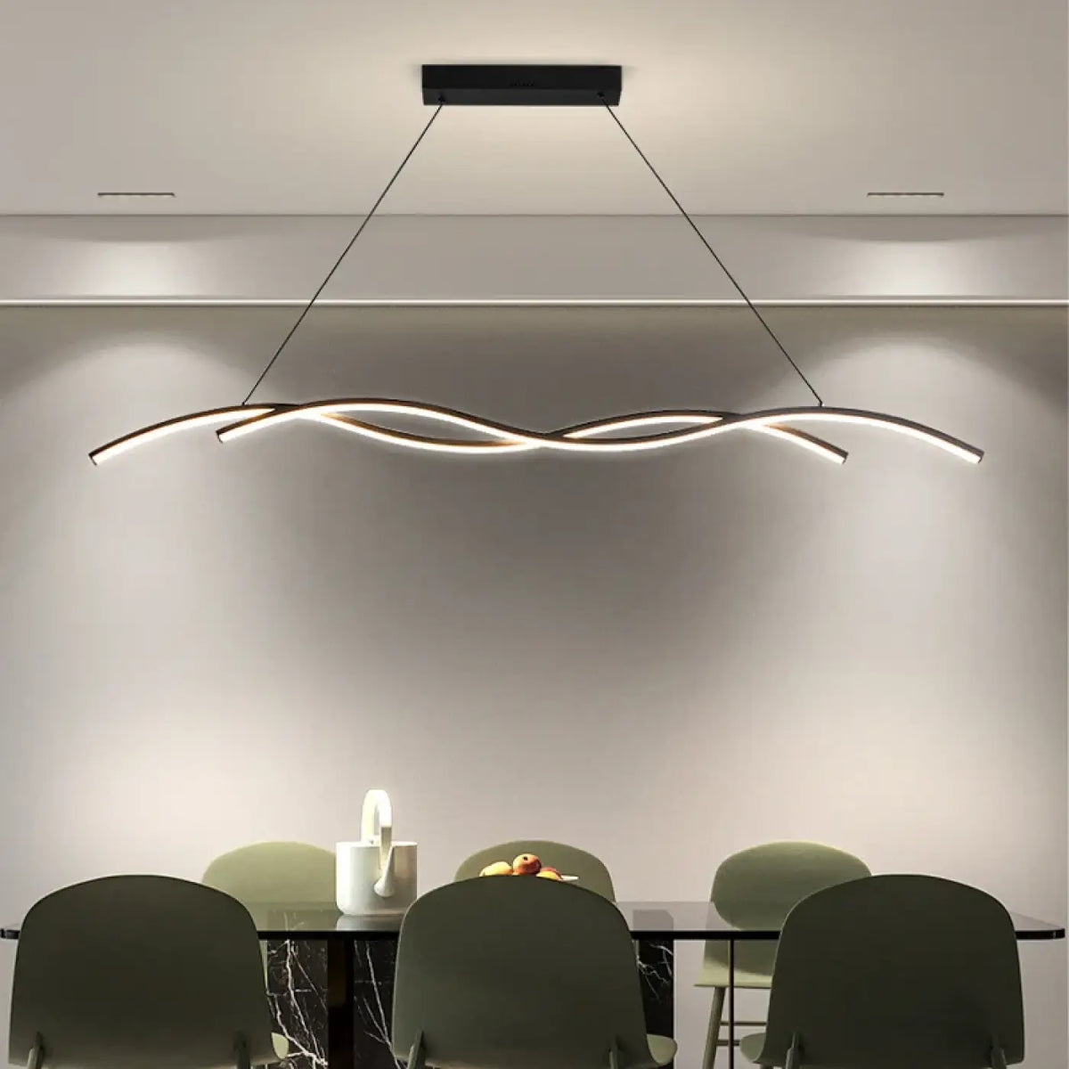 Suspension LED Vague Minimaliste Moderne | Vilo