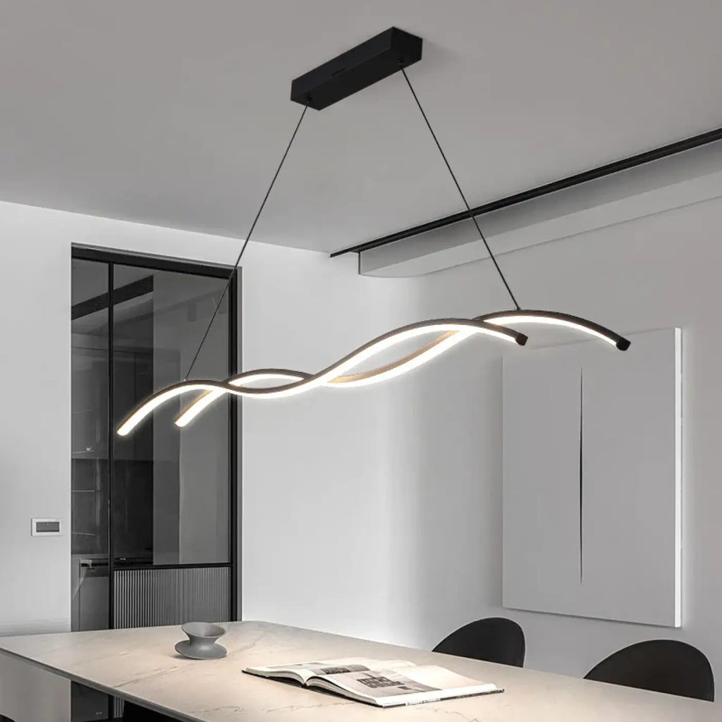 Suspension LED Vague Minimaliste Moderne | Vilo