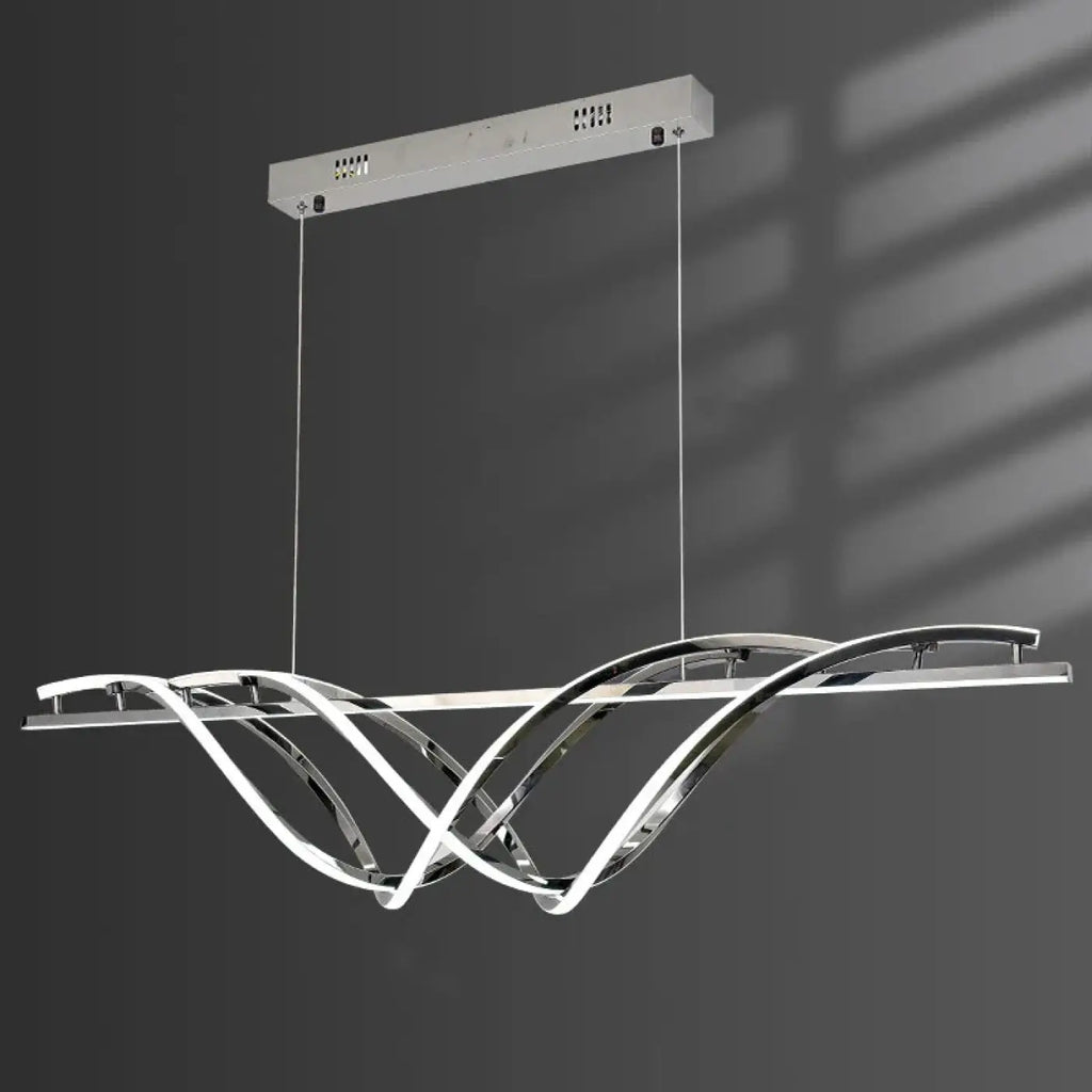 Lampe Suspendue Ondulée Dorée Design | Zora