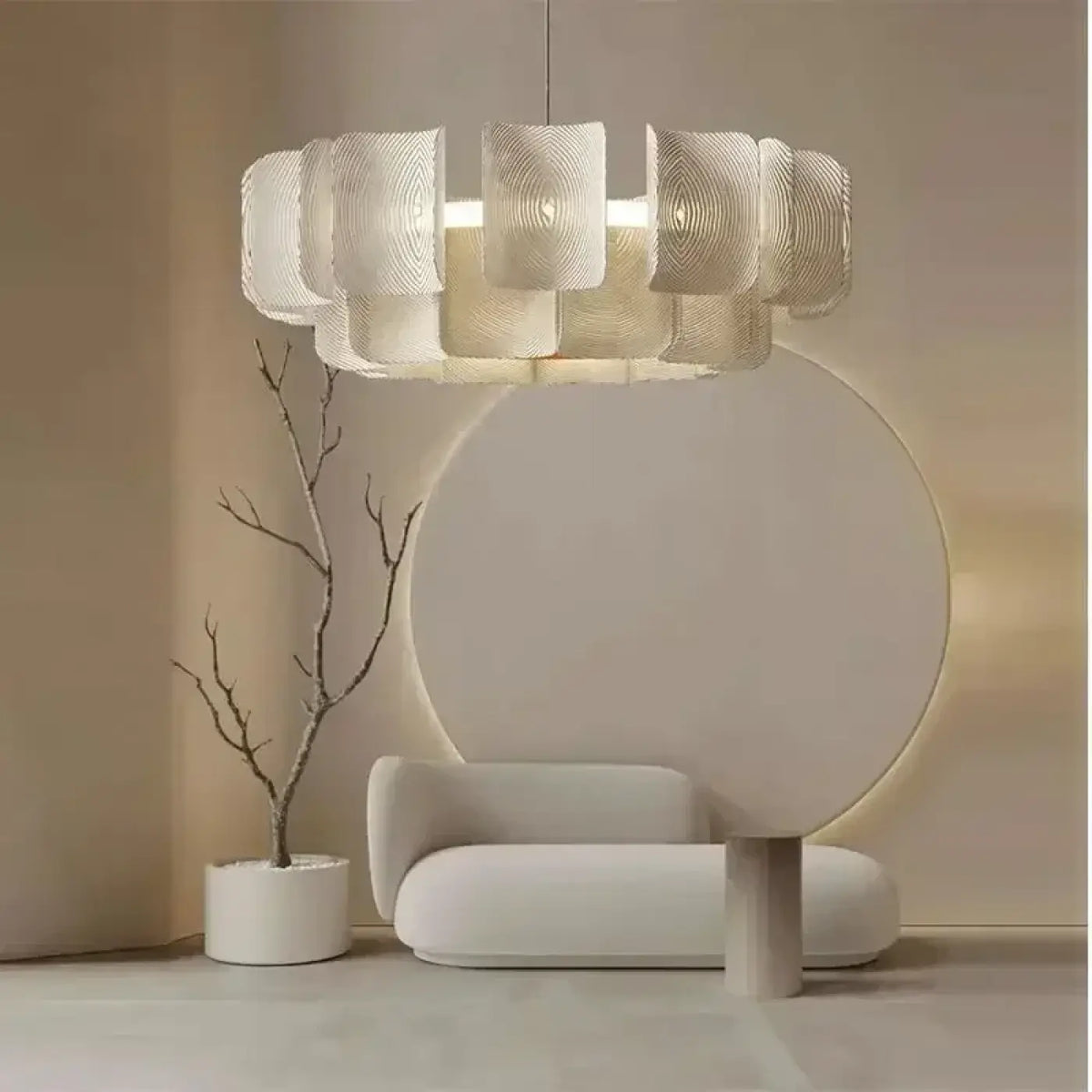 Suspension en Verre Sculpté Contemporaine | Roli