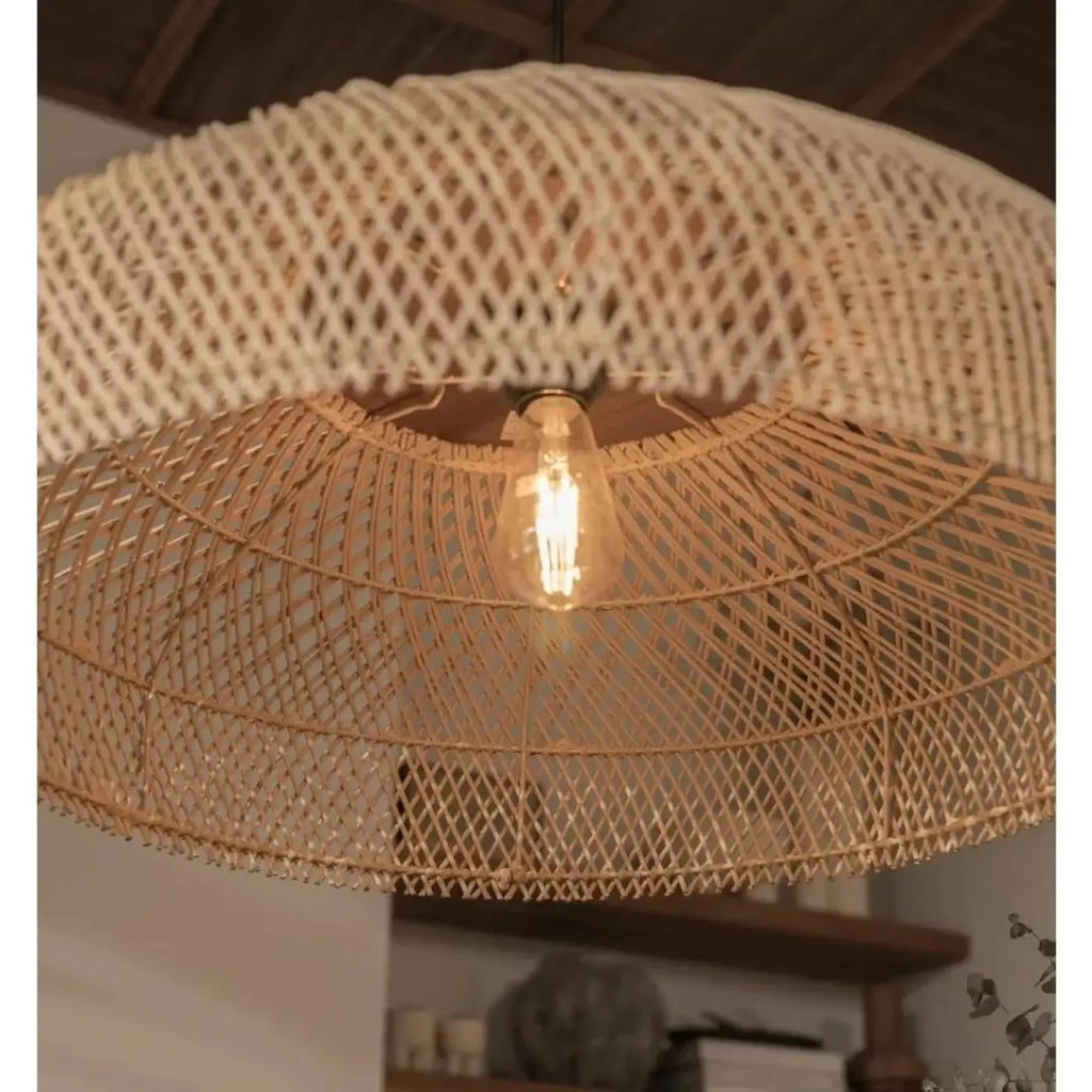 Lampe Suspendue Japandi en Bois Clair | Ilo