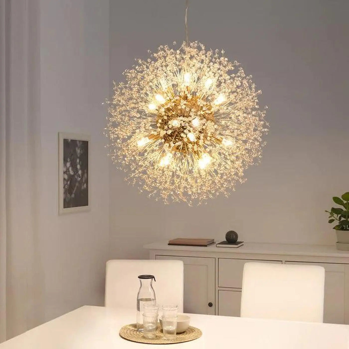 Lampe Suspendue Pissenlit Dorée et Poétique | Ula