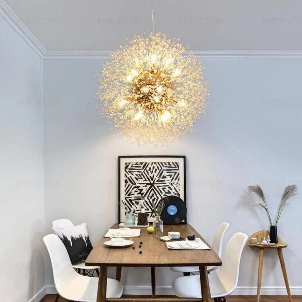 Lampe Suspendue Pissenlit Dorée et Poétique | Ula