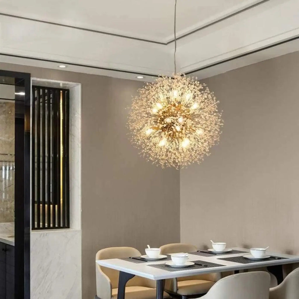 Lampe Suspendue Pissenlit Dorée et Poétique | Ula