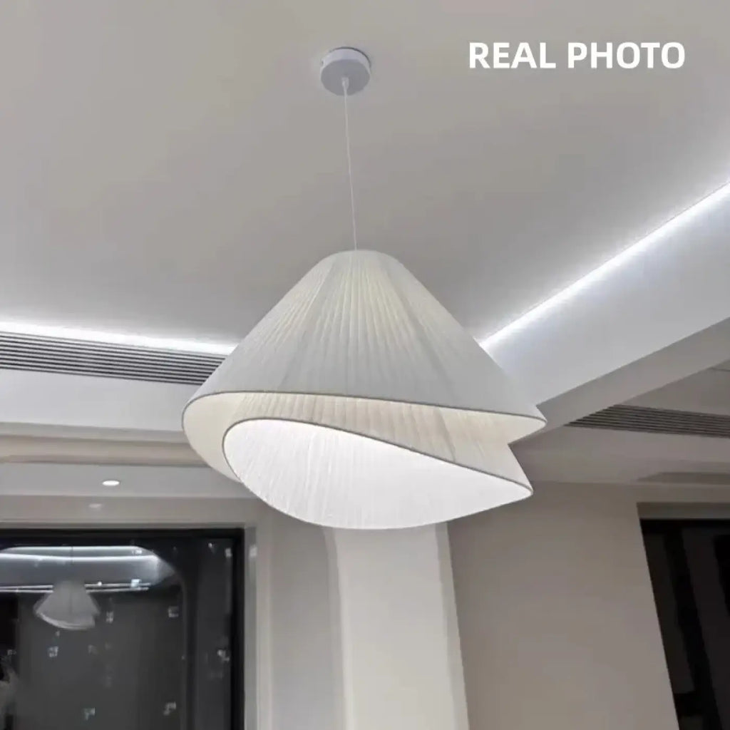 Lampe Suspendue Blanche Plissée Origami | Sisa