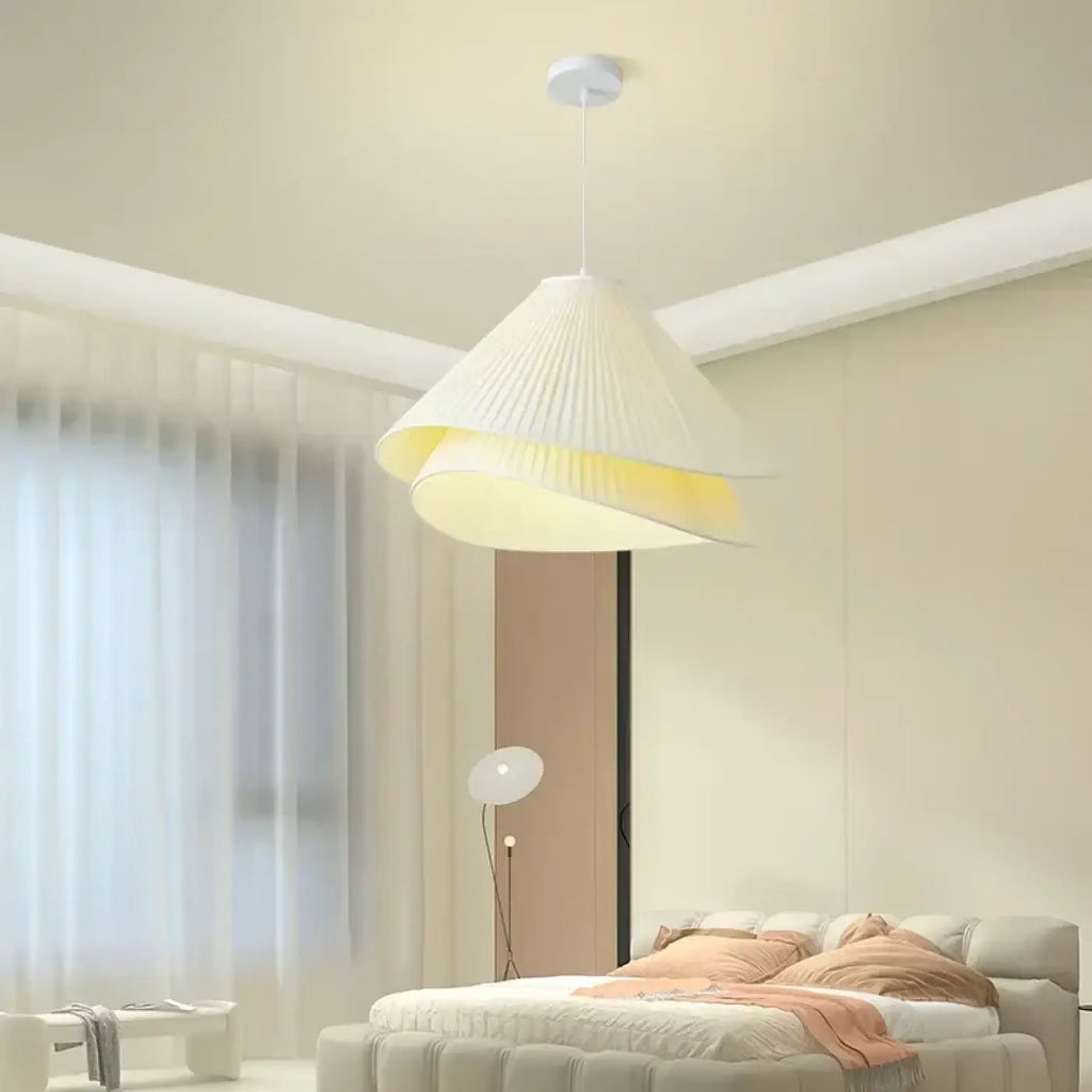 Lampe Suspendue Blanche Plissée Origami | Sisa
