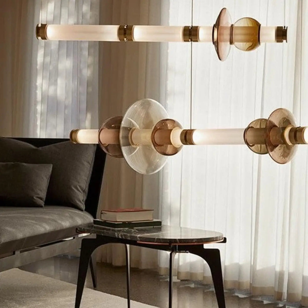 Suspension Tube LED Moderne | Mata