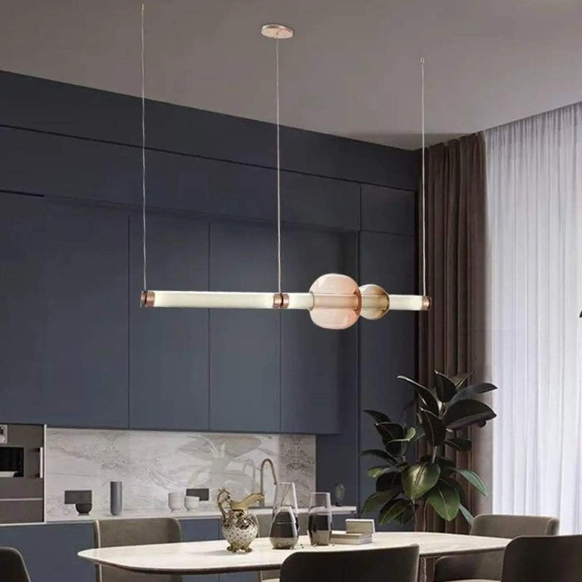 Suspension Tube LED Moderne | Mata