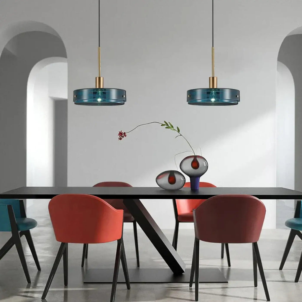 Suspension en Verre Bleu | Riri