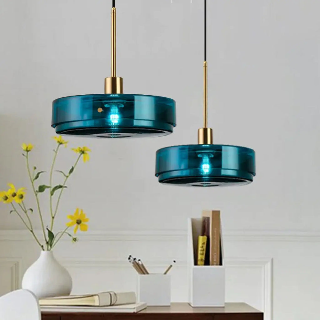 Suspension en Verre Bleu | Riri