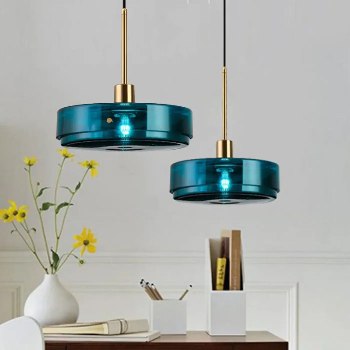 Suspension en Verre Bleu | Riri