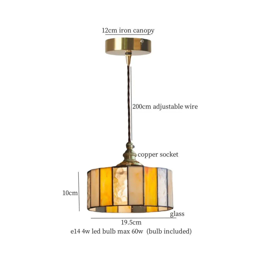 Suspension Verre et Cuivre Vintage | Dava
