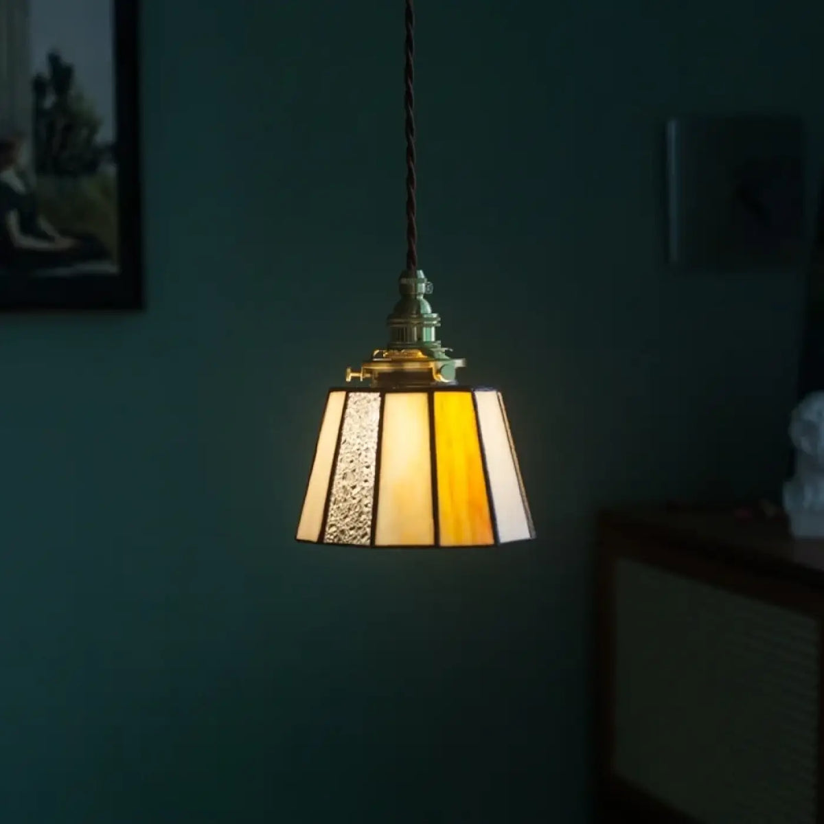 Suspension Verre et Cuivre Vintage | Dava