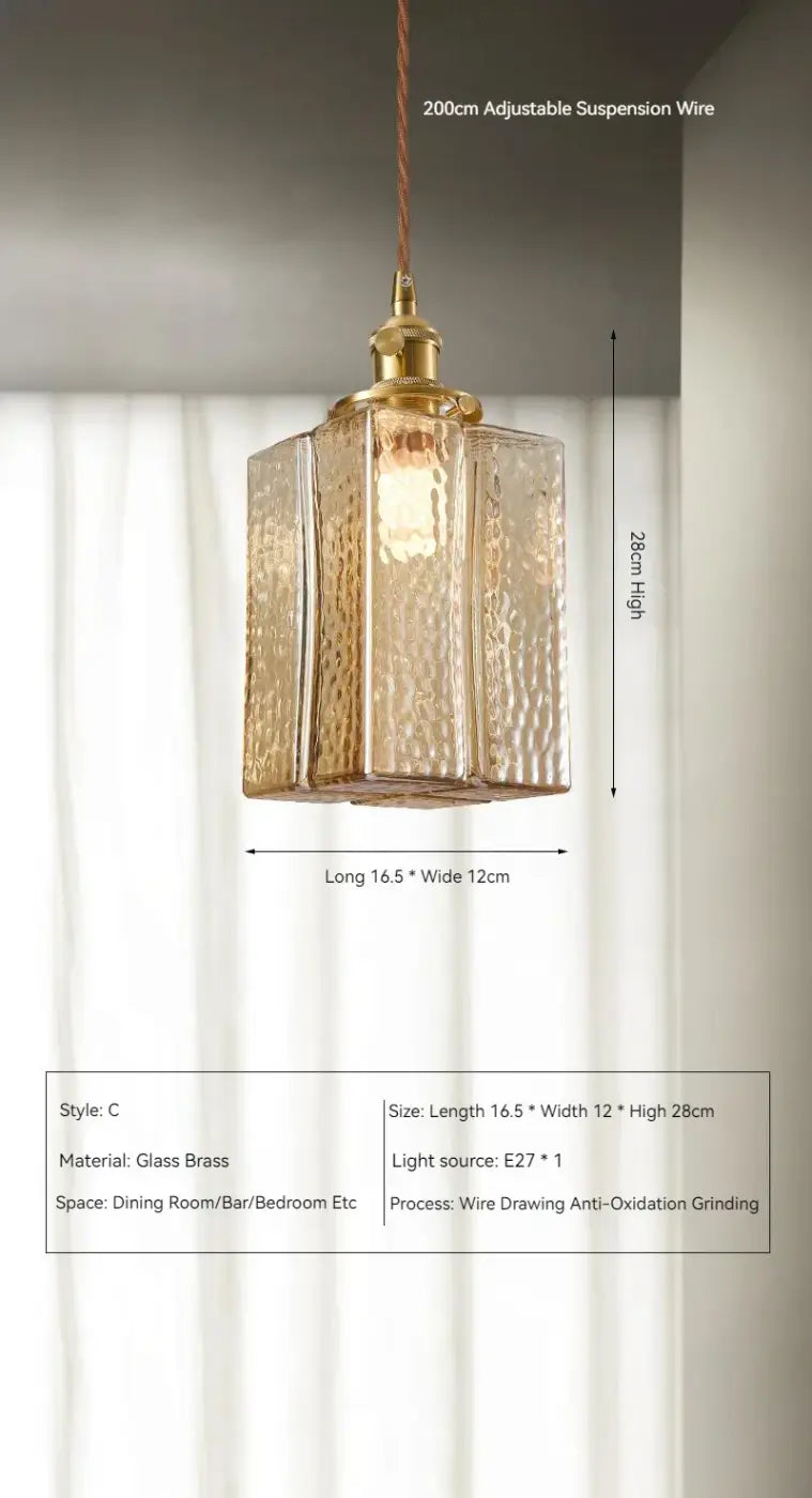 Suspension Verre et Laiton Ambiance Douce | Fala