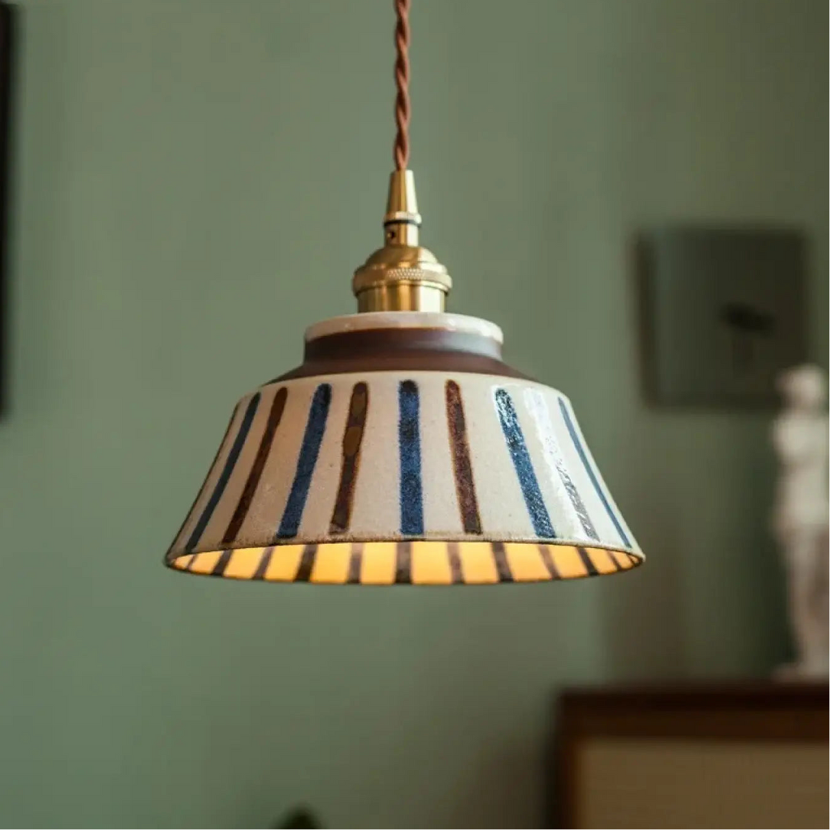 Lampe Suspendue Artisanale en Céramique | Fila
