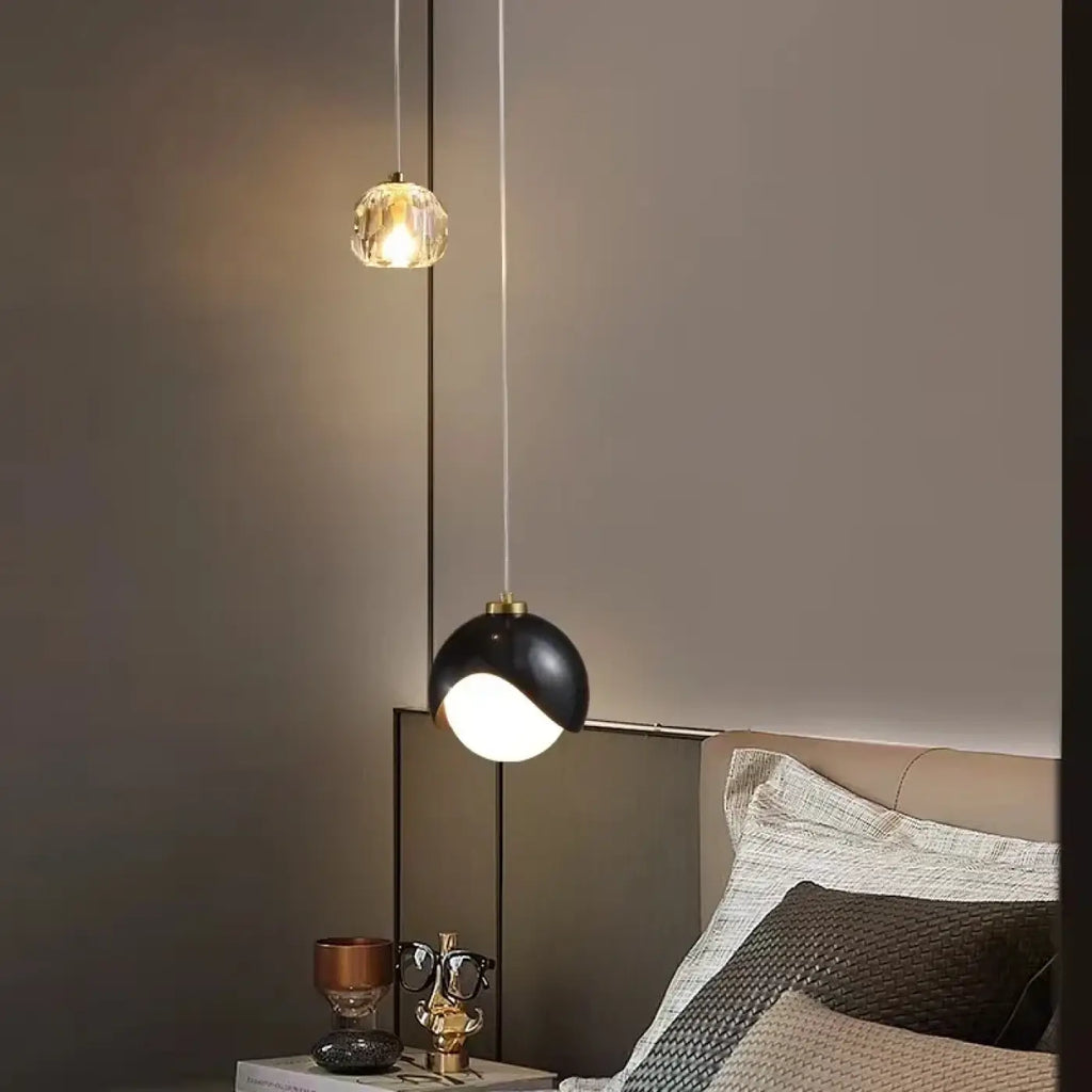 Suspension Duo Noir et Doré Design | Tika