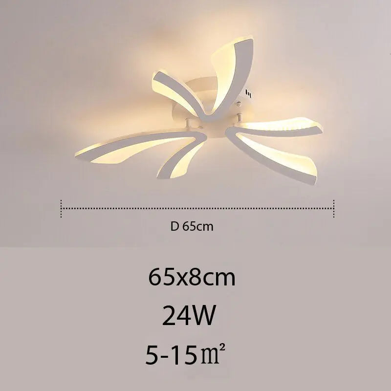 Plafonnier LED Floral en Acrylique | Lilo