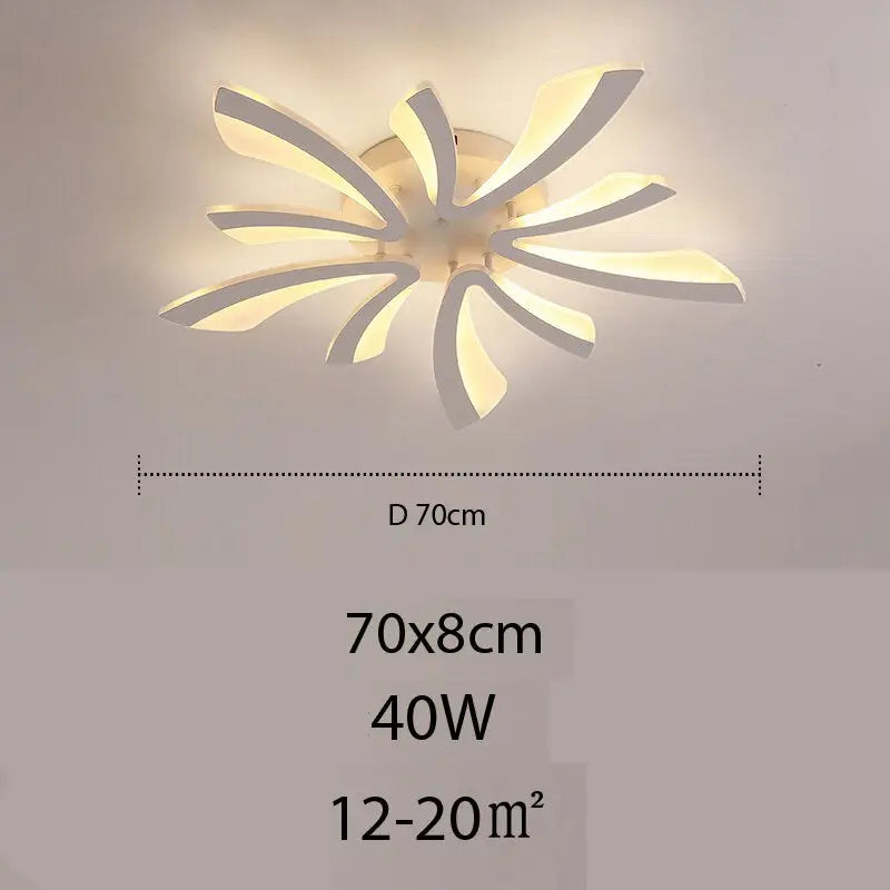Plafonnier LED Floral en Acrylique | Lilo