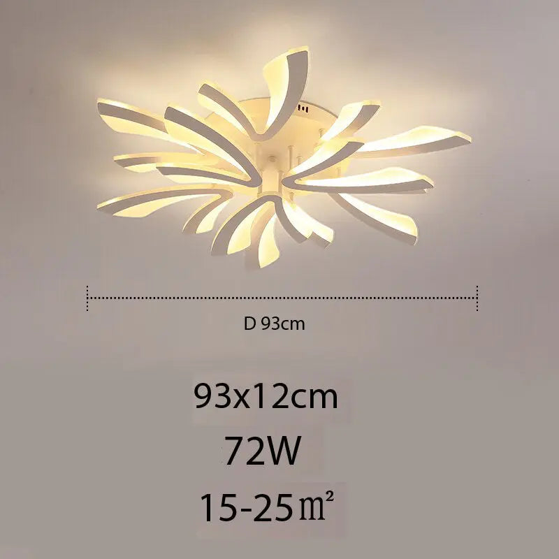 Plafonnier LED Floral en Acrylique | Lilo