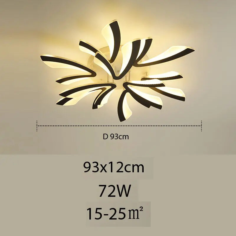Plafonnier LED Floral en Acrylique | Lilo