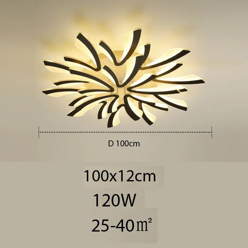 Plafonnier LED Floral en Acrylique | Lilo