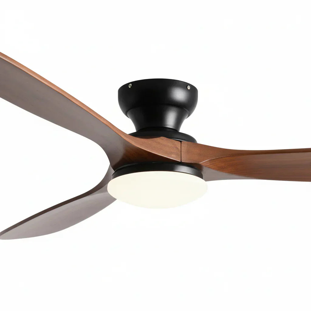 Ventilateur de Plafond Bois Foncé LED | Kavia
