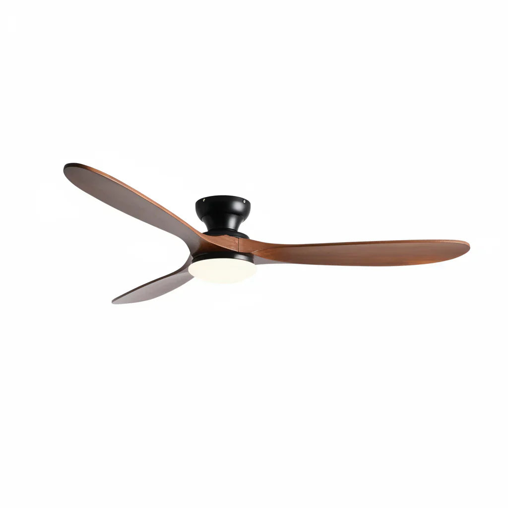 Ventilateur de Plafond Bois Foncé LED | Kavia
