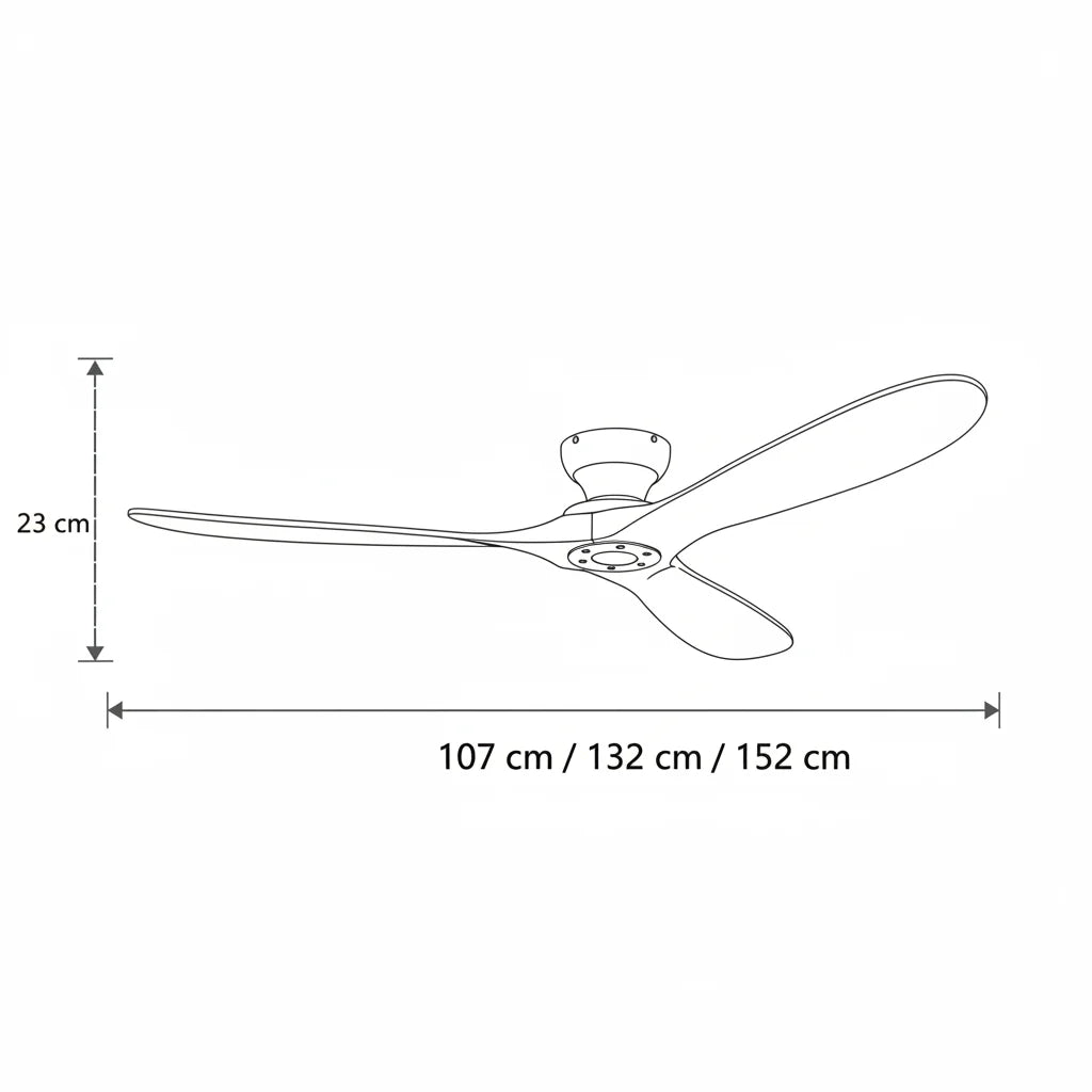 Ventilateur de Plafond Bois Foncé | Horia