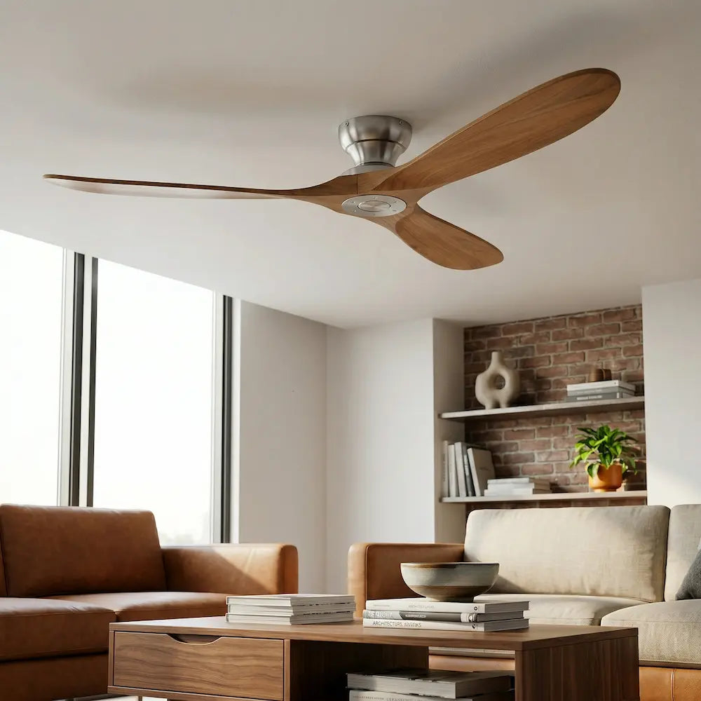 Ventilateur de Plafond Bois Naturel | Zelo