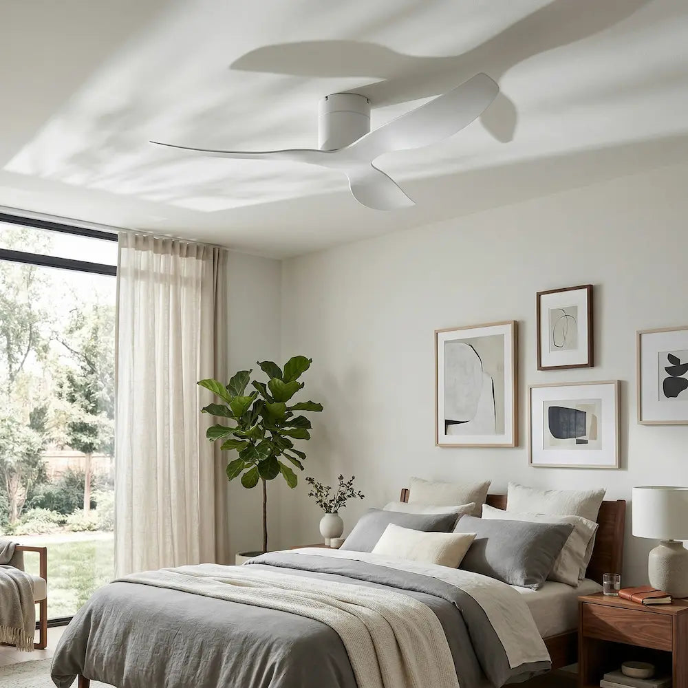 Ventilateur de Plafond Blanc Plat | Galia