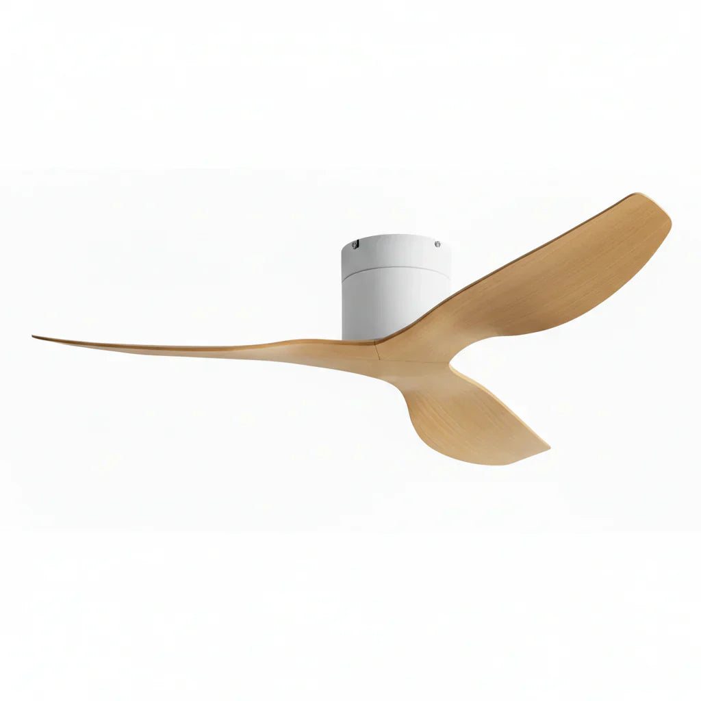 Ventilateur de Plafond Plat Bois Clair | Jora