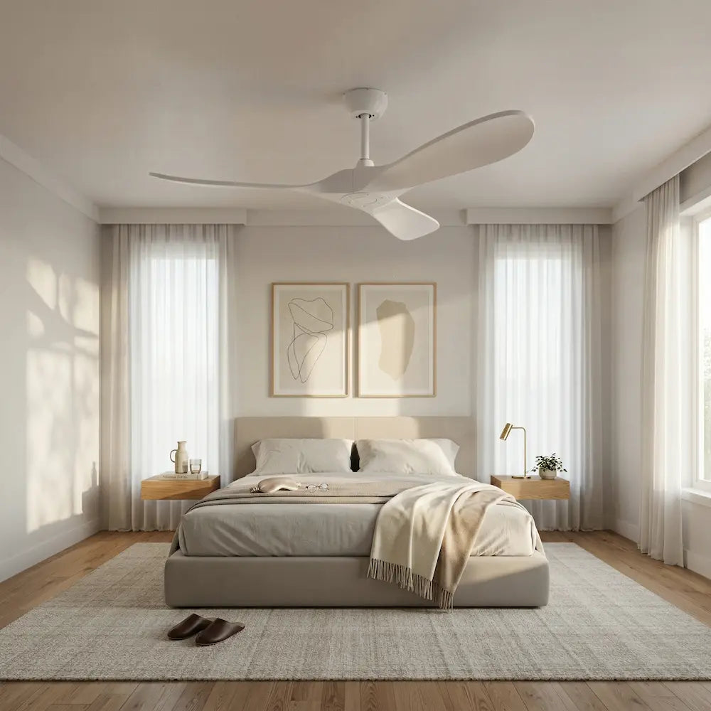 Ventilateur de Plafond Vintage Blanc | Linoa