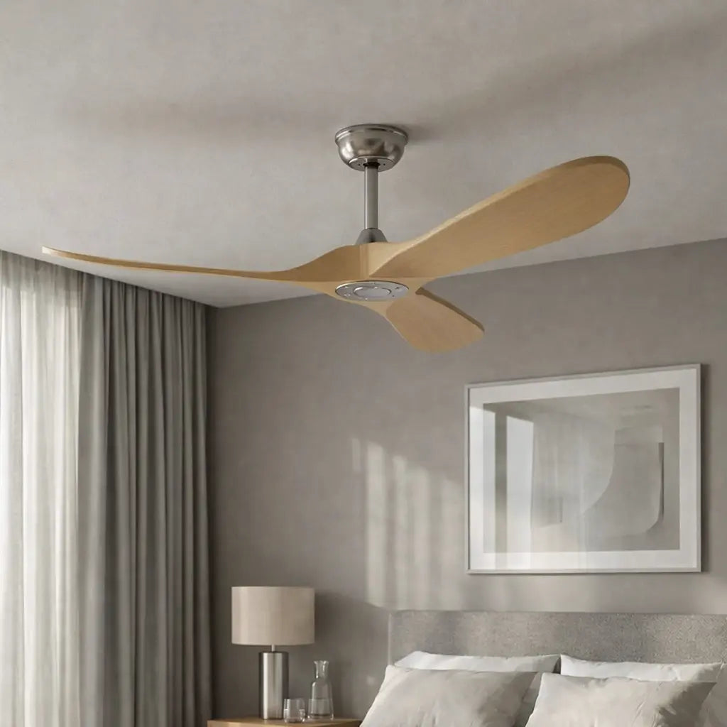 Ventilateur de Plafond Bois Clair Vintage | Noa