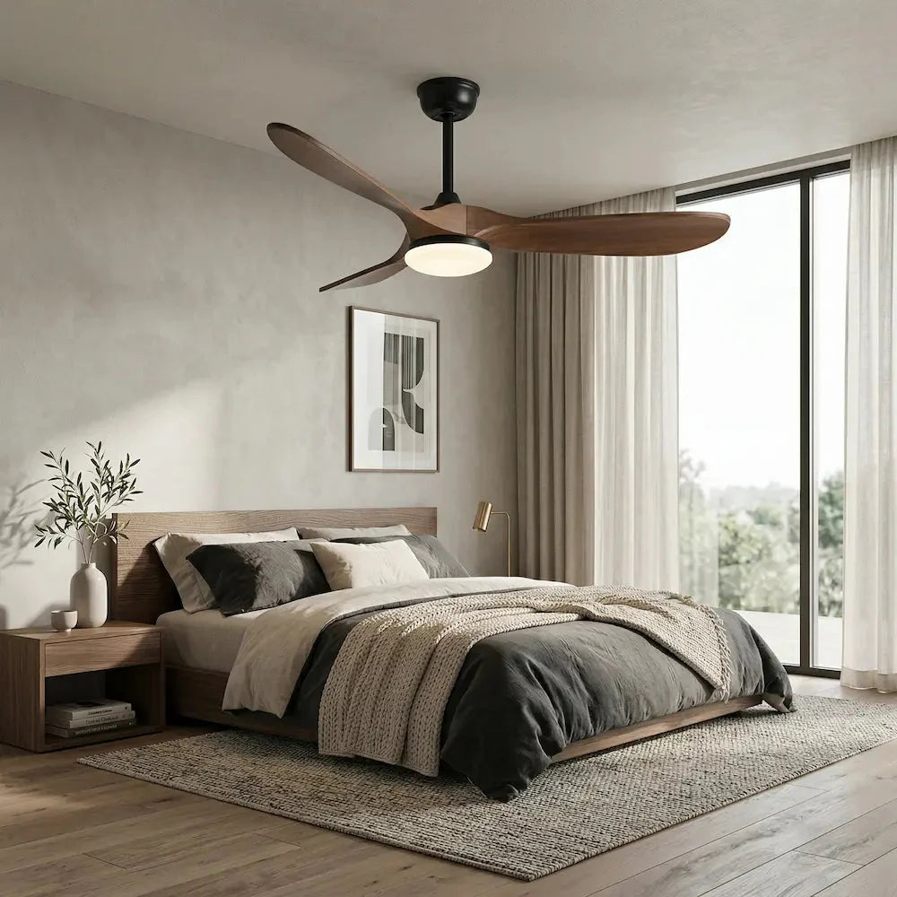 Ventilateur de Plafond Bois Noir | Calio